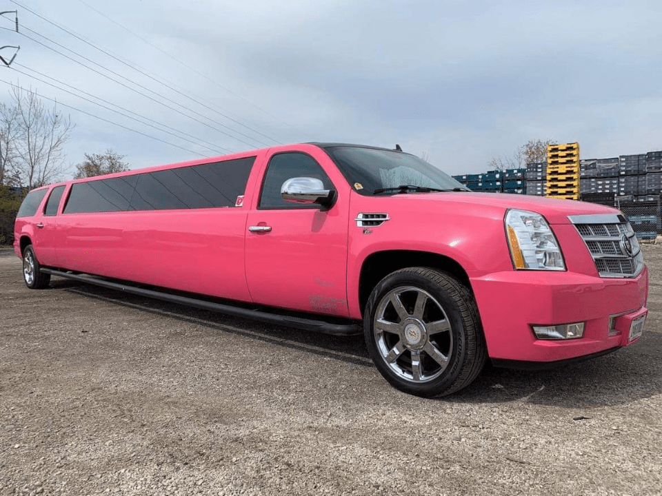 14 Passenger Pink Escalade Aadvanced Limousines